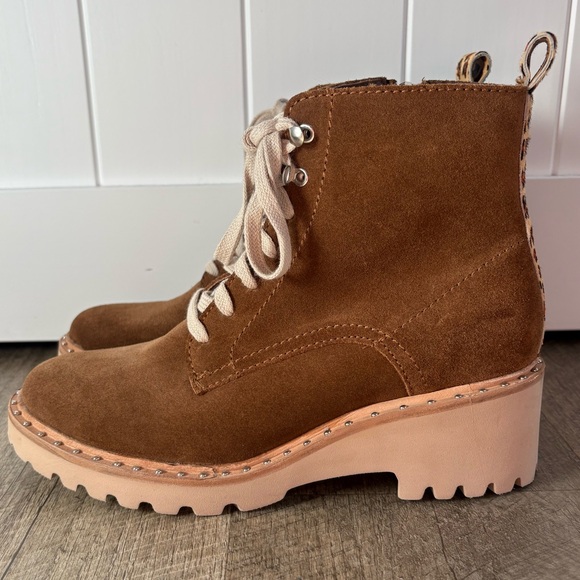 Dolce Vita Hinto Combat Suede Ankle Boot - Picture 3 of 7